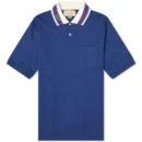GUCCI POLO T-SHIRT BLUE