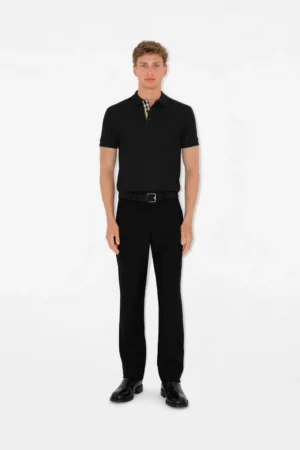 BURBERRY POLO SHIRT BLACK