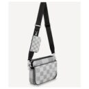 LV TRIO MESSENGER WHITE & GREY