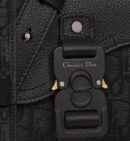 DIOR MINI SADDLE-SHOULDER BAG BLACK
