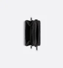 DIOR POUCH WITH ZIPPER AND SHOULDER STRAP BLACK