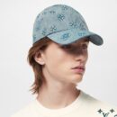 LV WASHED DENIM CAP