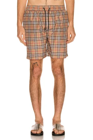 BURBERRY SMALL SCALE CHECK SWIM SHORTS