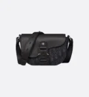 DIOR MINI SADDLE-SHOULDER BAG BLACK