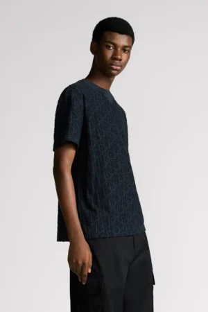 DIOR TOWEL T-SHIRT DARK BLUE