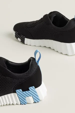 HERMÈS BOUNCING SNEAKER BLACK / LIGHT BLUE