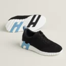HERMÈS BOUNCING SNEAKER BLACK / LIGHT BLUE