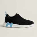 HERMÈS BOUNCING SNEAKER BLACK / LIGHT BLUE