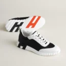 HERMÈS BOUNCING SNEAKER BLACK, WHITE & ORANGE