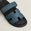HERMES CHYPRE SANDAL BLUE TURQUIN