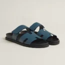 HERMES CHYPRE SANDAL BLUE TURQUIN