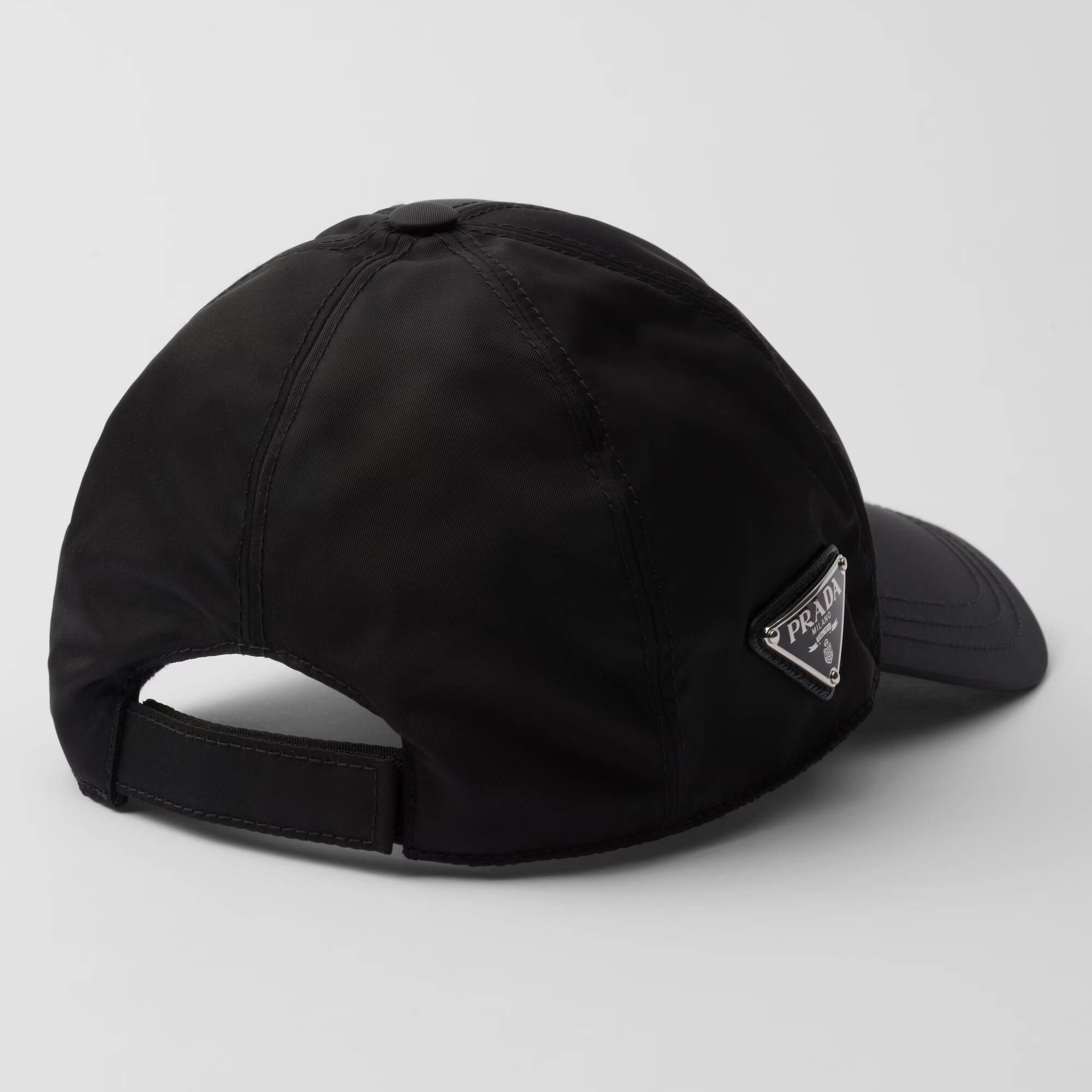 PRADA RE-NYLON BASEBALL CAP BLACK