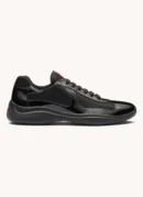 PRADA AMERICA'S CUP BLACK WITH PATENT LEATHER