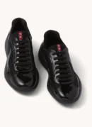 PRADA AMERICA'S CUP BLACK WITH PATENT LEATHER